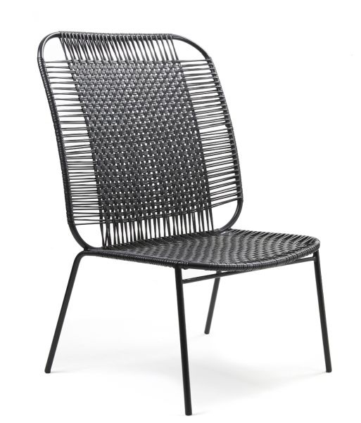 Cielo Lounge Chair High Lounge Stuhl hoch Outdoor ames Schwarz - Schwarz