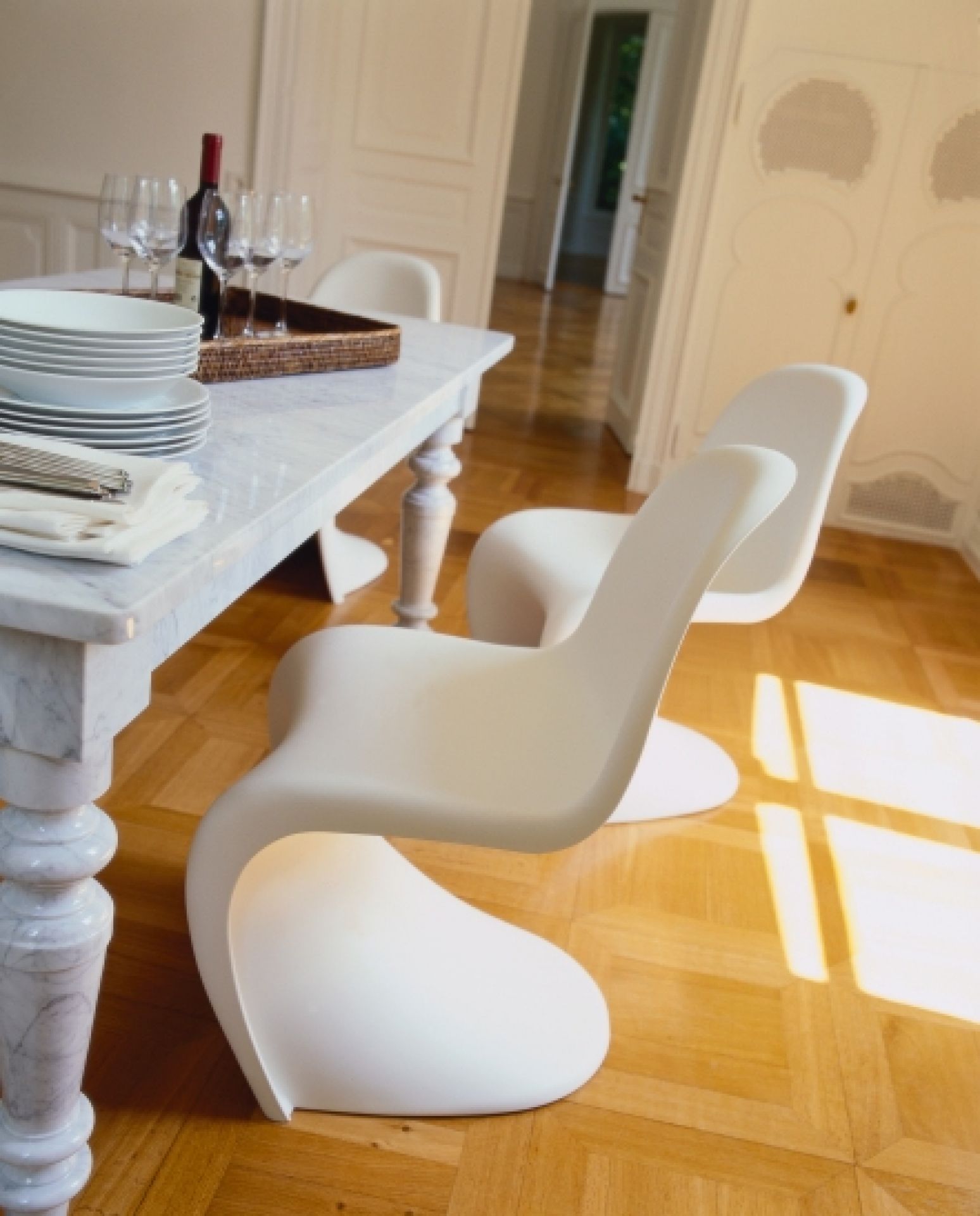 Panton Chair Kunststoff Stuhl Vitra NEUE HÖHE