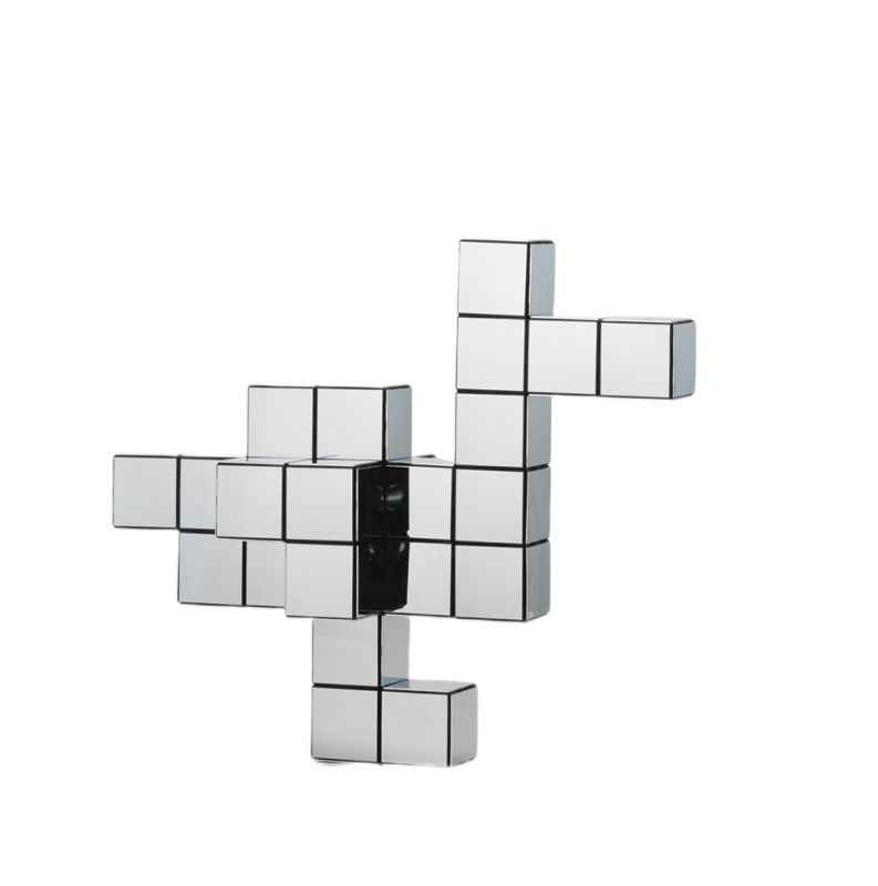 Panton Cubes Duck Chrom Skulptur / Tierfigur Vitra