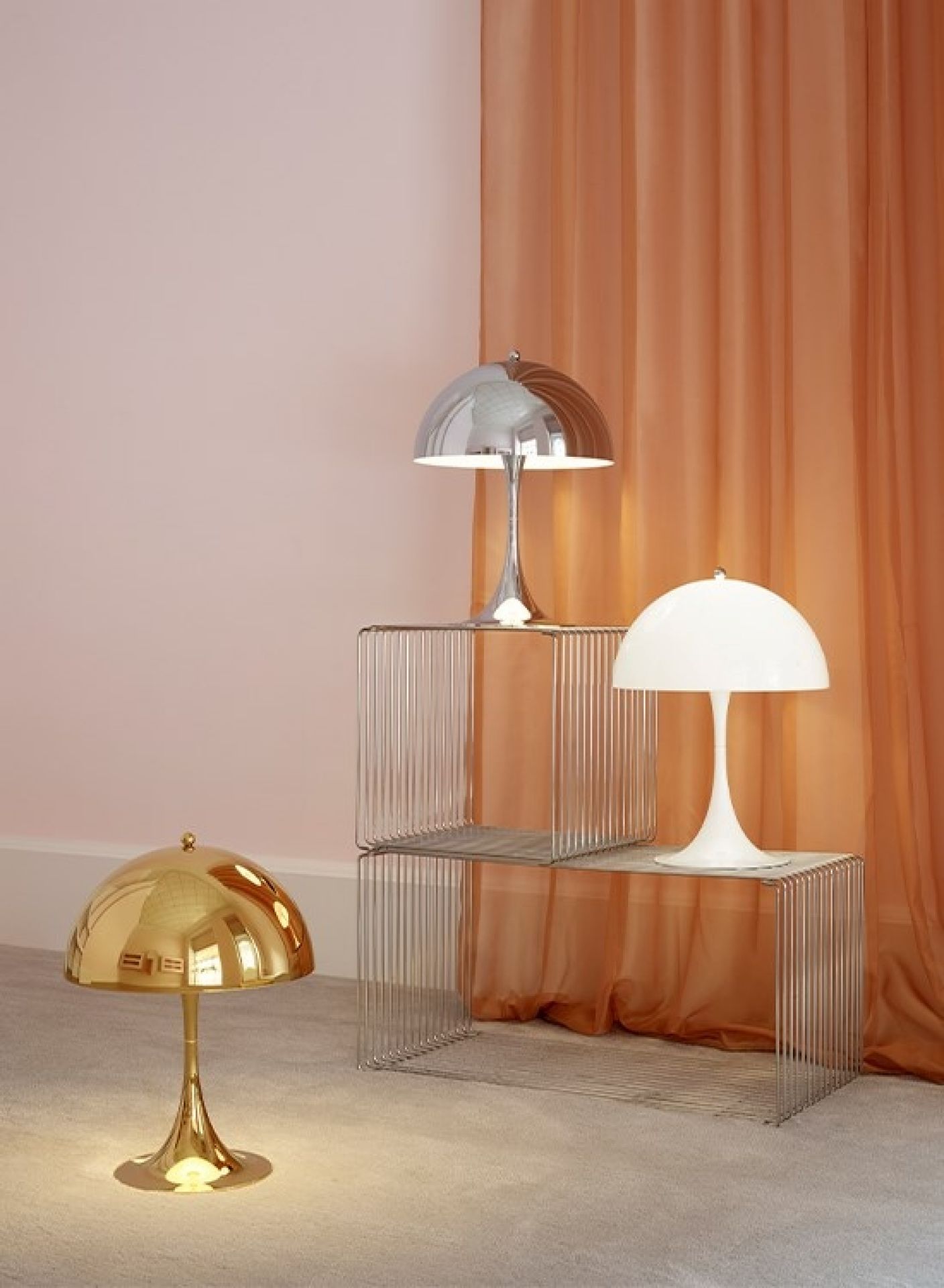 Panthella 320 Table lamp Tischleuchte Louis Poulsen Opal grau