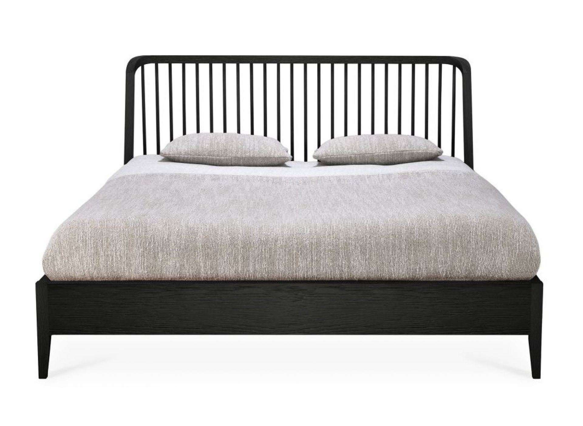 Spindle Bett Eiche Schwarz Ethnicraft