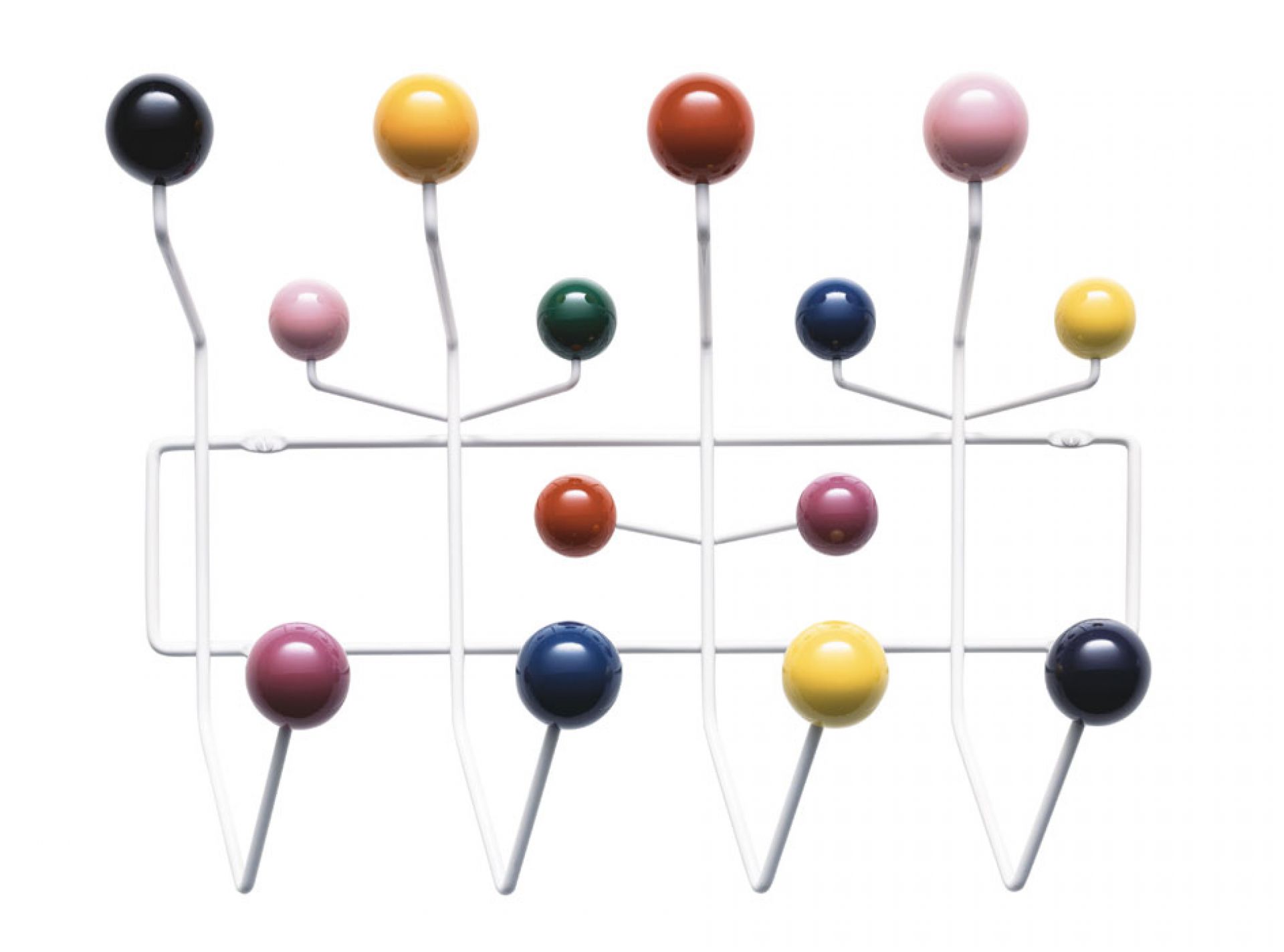 Eames Hang it all Garderobe mehrfarbig Vitra