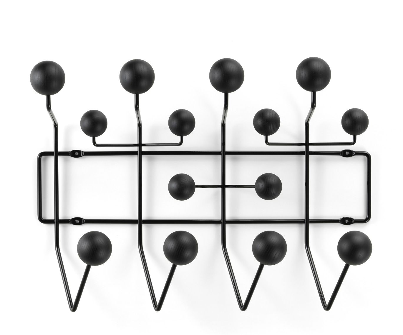 Eames Hang it all Garderobe Esche schwarz Vitra NEUE VERSION