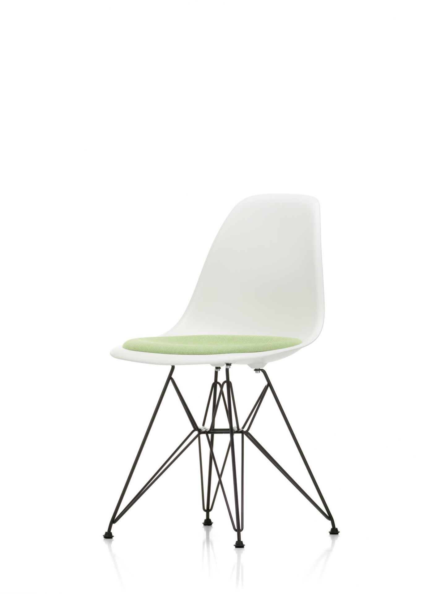 Eames Plastic Side Chair DSR Stuhl mit Sitzpolster Vitra