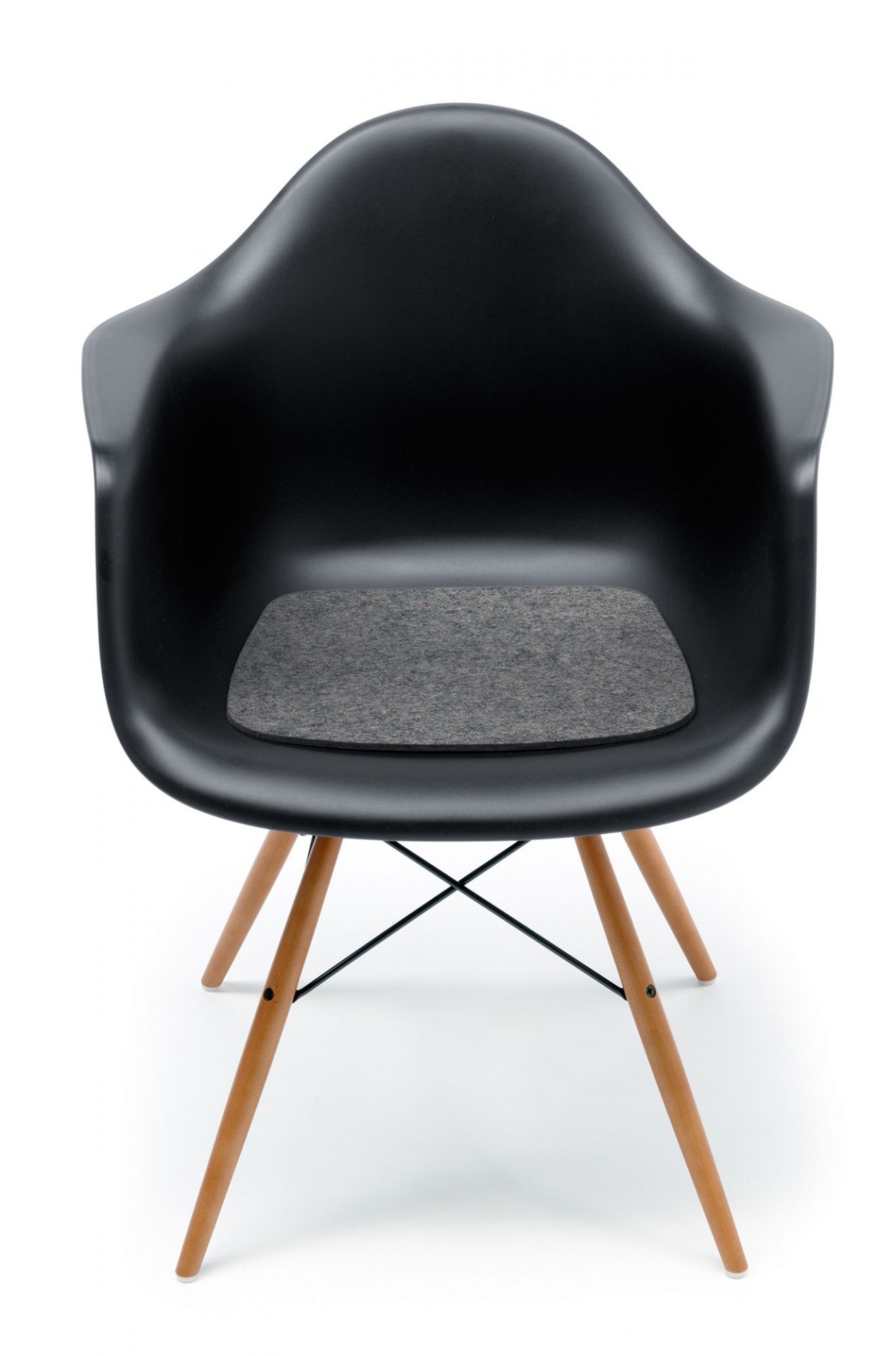 Sitzauflage-Filzauflage Eames Plastic Arm Chairs DAR / RAR / DAW / DAX Graphit Hey Sign EINZELSTÜCK