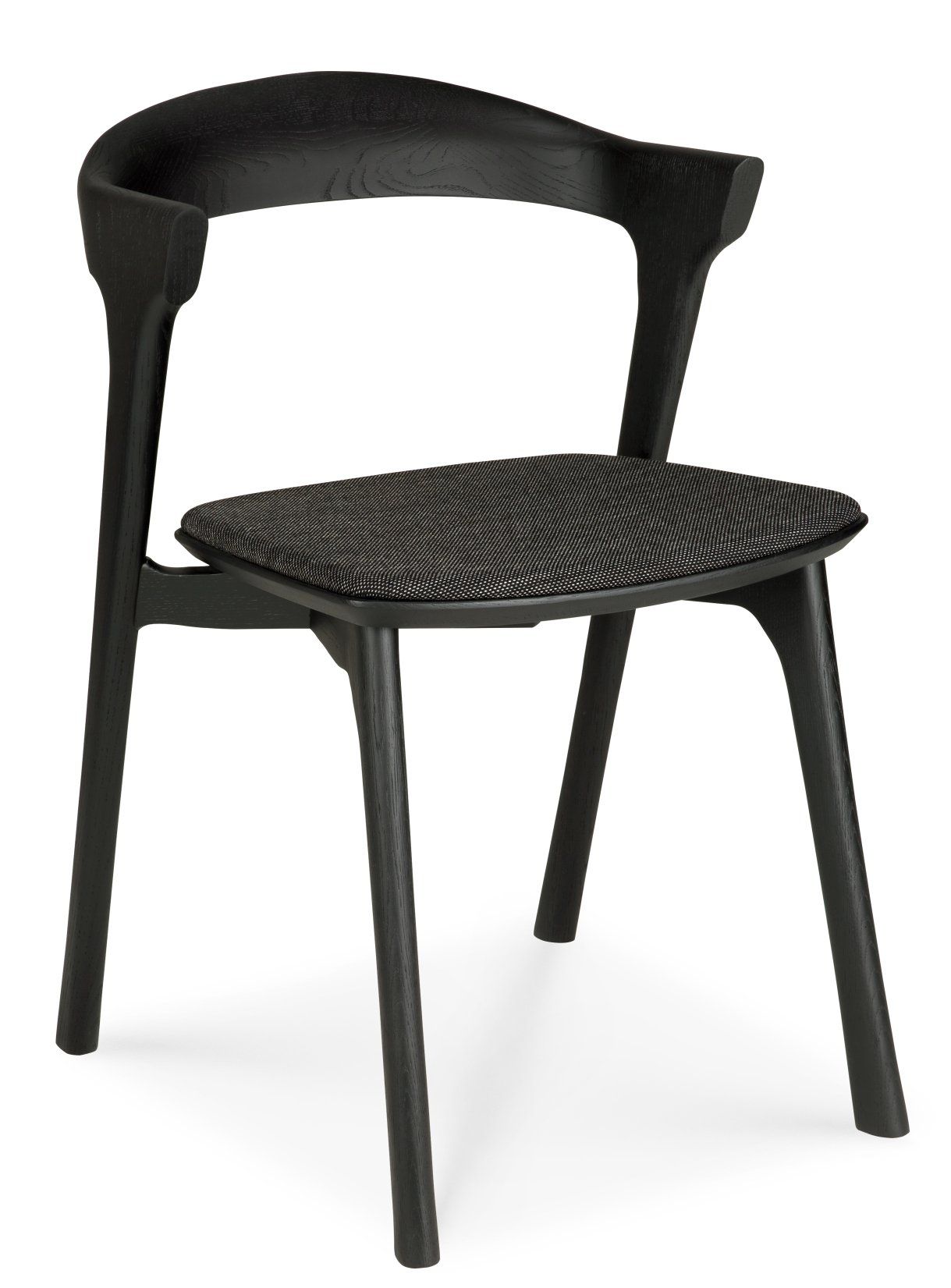Bok Stuhl Eiche braun / Stoff Schwarz Ethnicraft