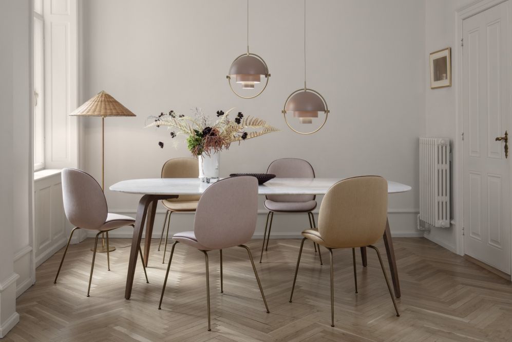 Multi-Lite Pendant lamp Pendelleuchte Blau / Messing Gubi Multi-Lite Pendant lamp Pendelleuchte Blau / Messing Gubi