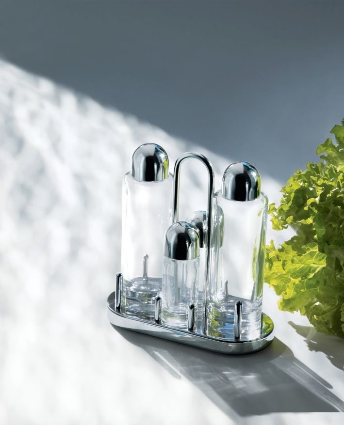 5070 Menage Öl, Essig, Salz und Pfeffer Alessi