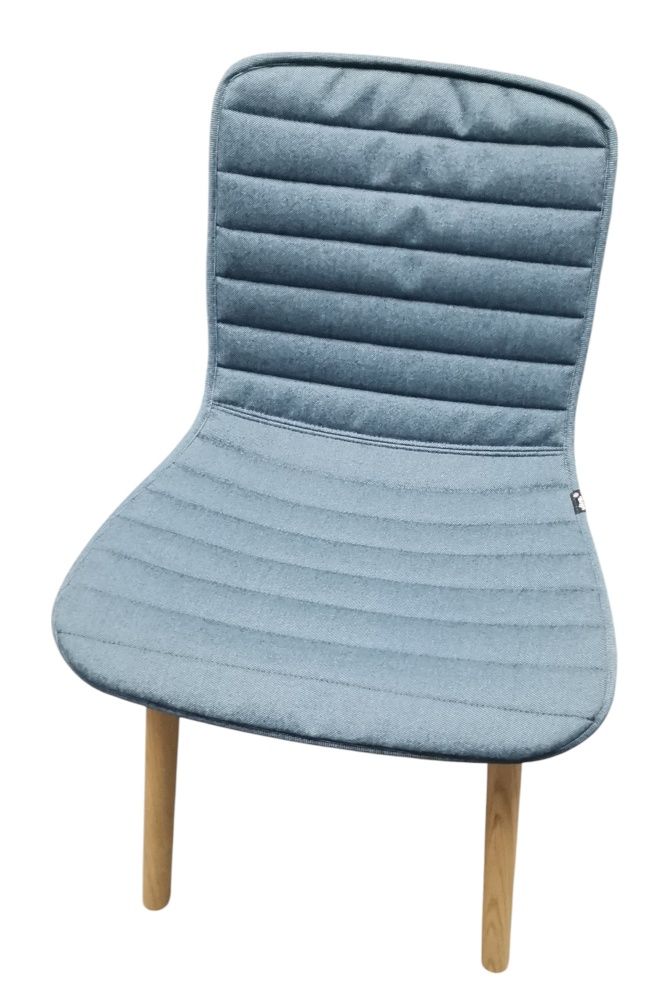 Hal Wood Vollgepolstert EICHE NATUR / SITZÜBERZUG PLANO NERO/EISBLAU Vitra AUSSTELLUNGSSTÜCK