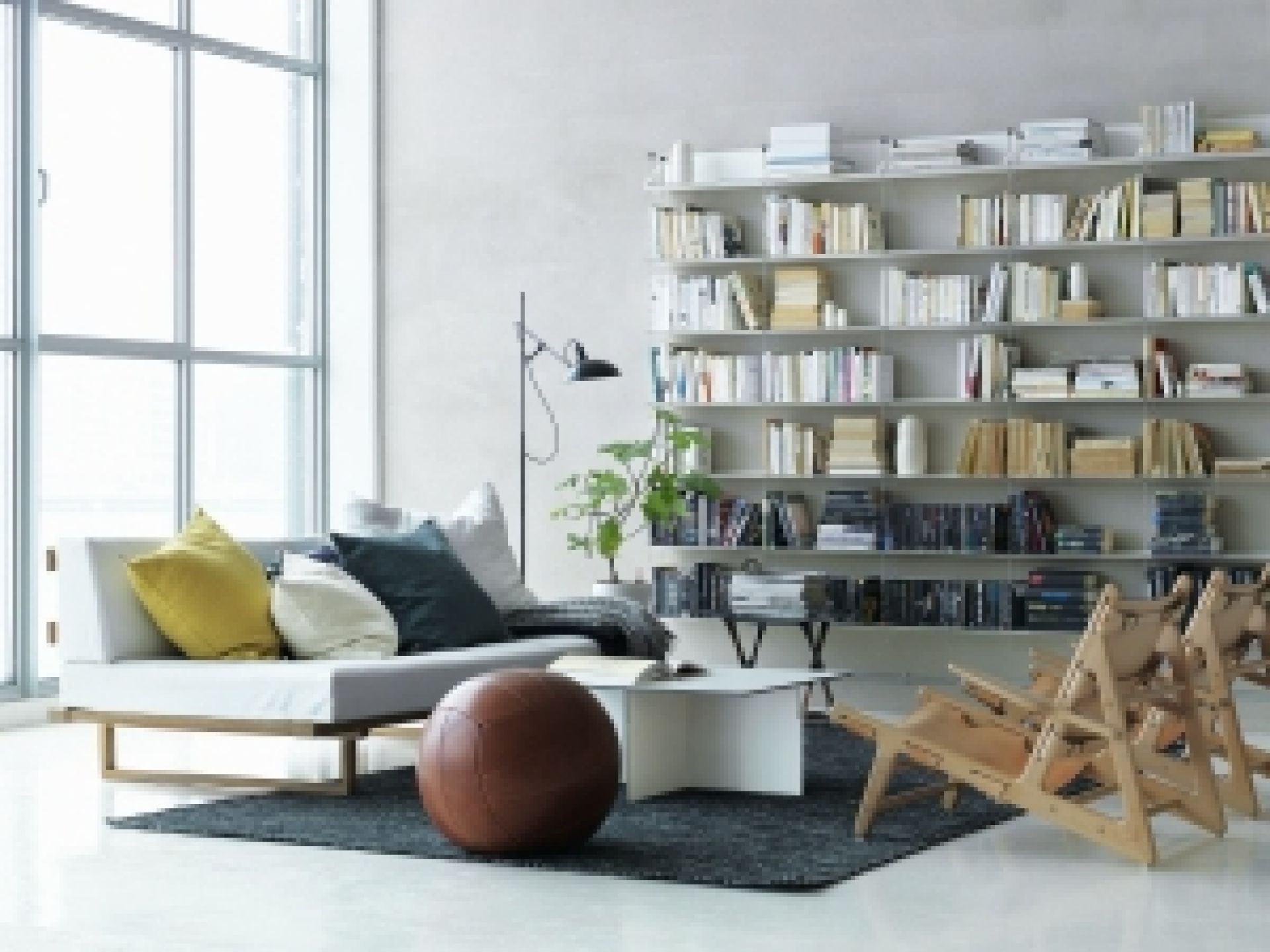 String Wohnzimmer Wand Regalsystem B String Furniture