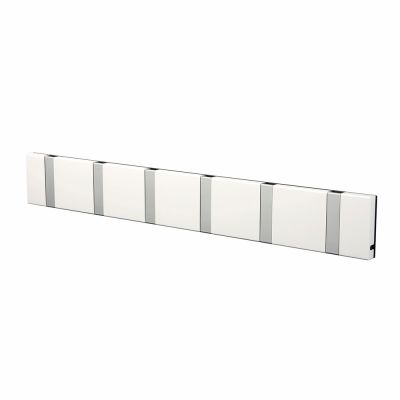 Knax Wandgarderobe waagrecht 6 Haken WEISS Loca EINZELSTÜCK 