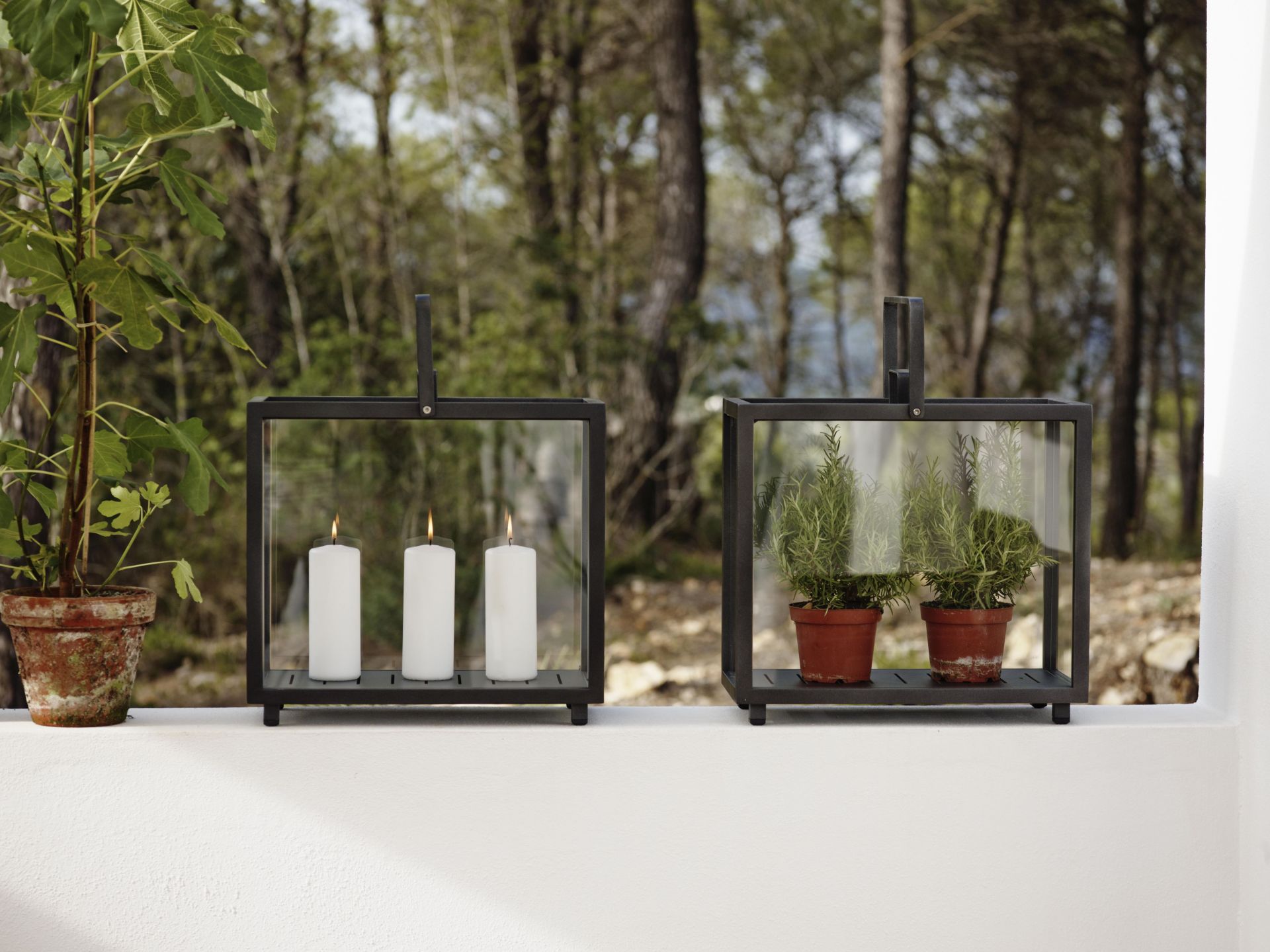 Lighthouse Laterne rechteckig Teak Cane-Line