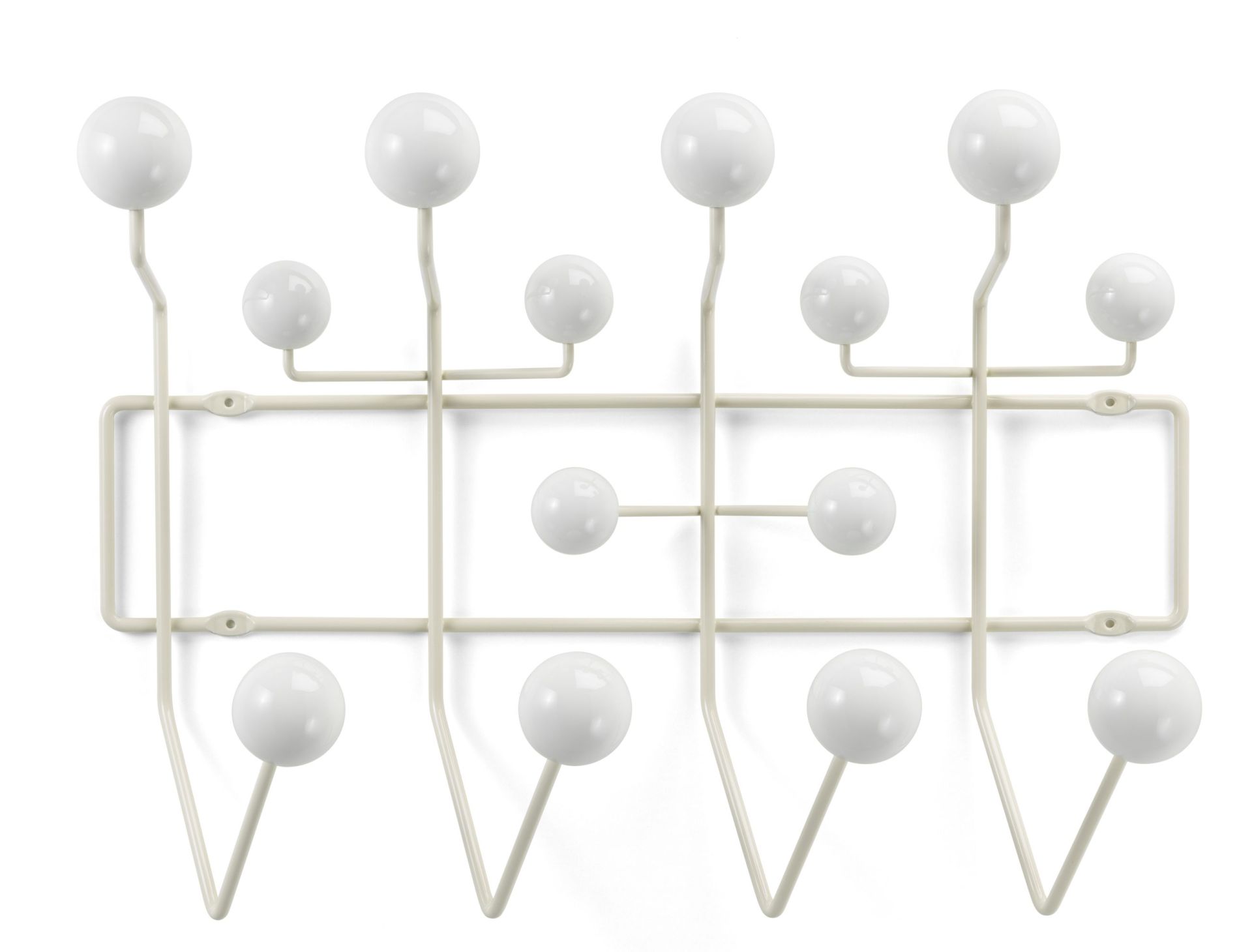 Eames Hang it all Garderobe Warmweiss Vitra NEUE VERSION 