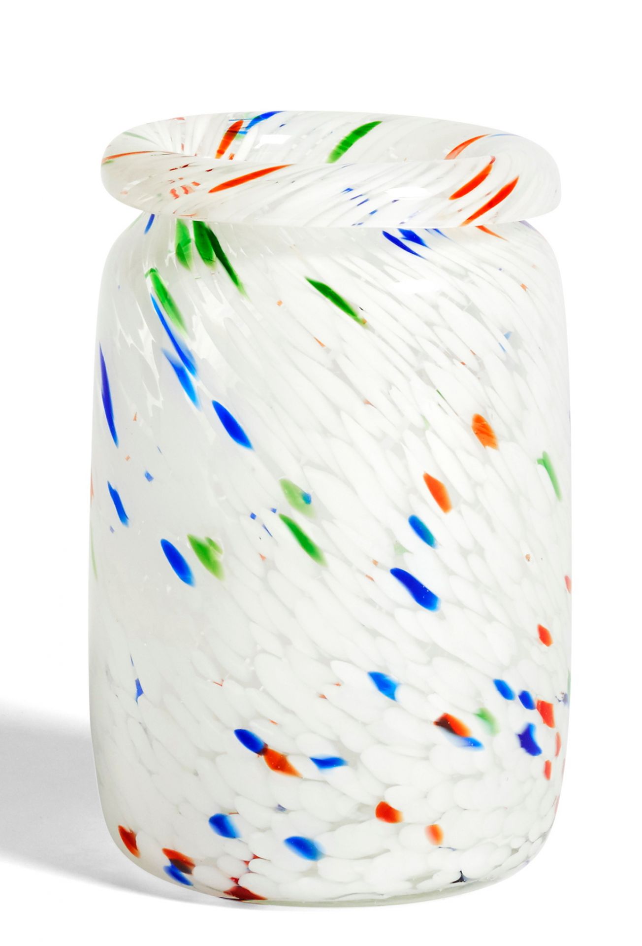 Splash Vase M White Dot Hay EINZELSTÜCK
