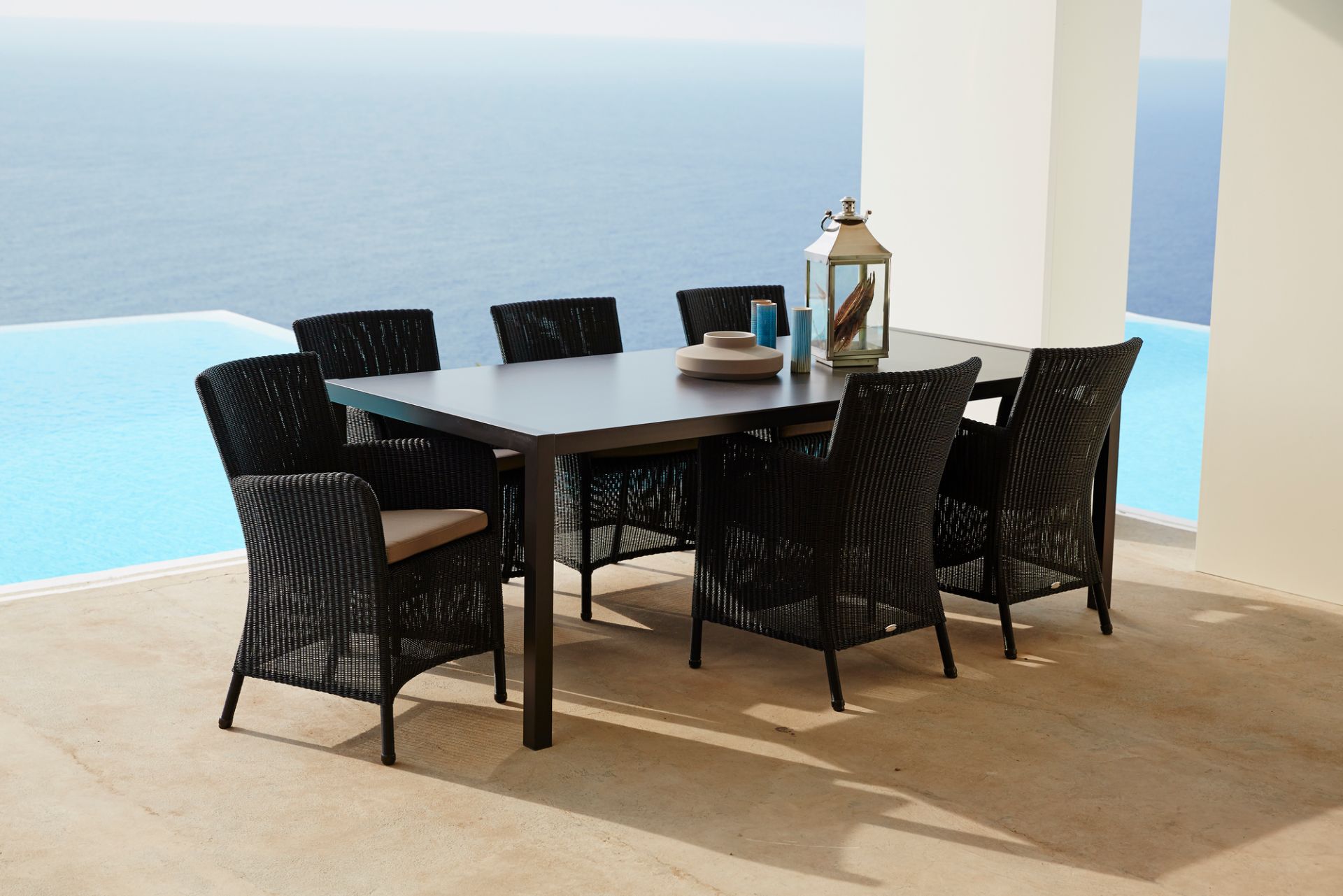 Hampsted Outdoor Sessel schwarz Cane-Line