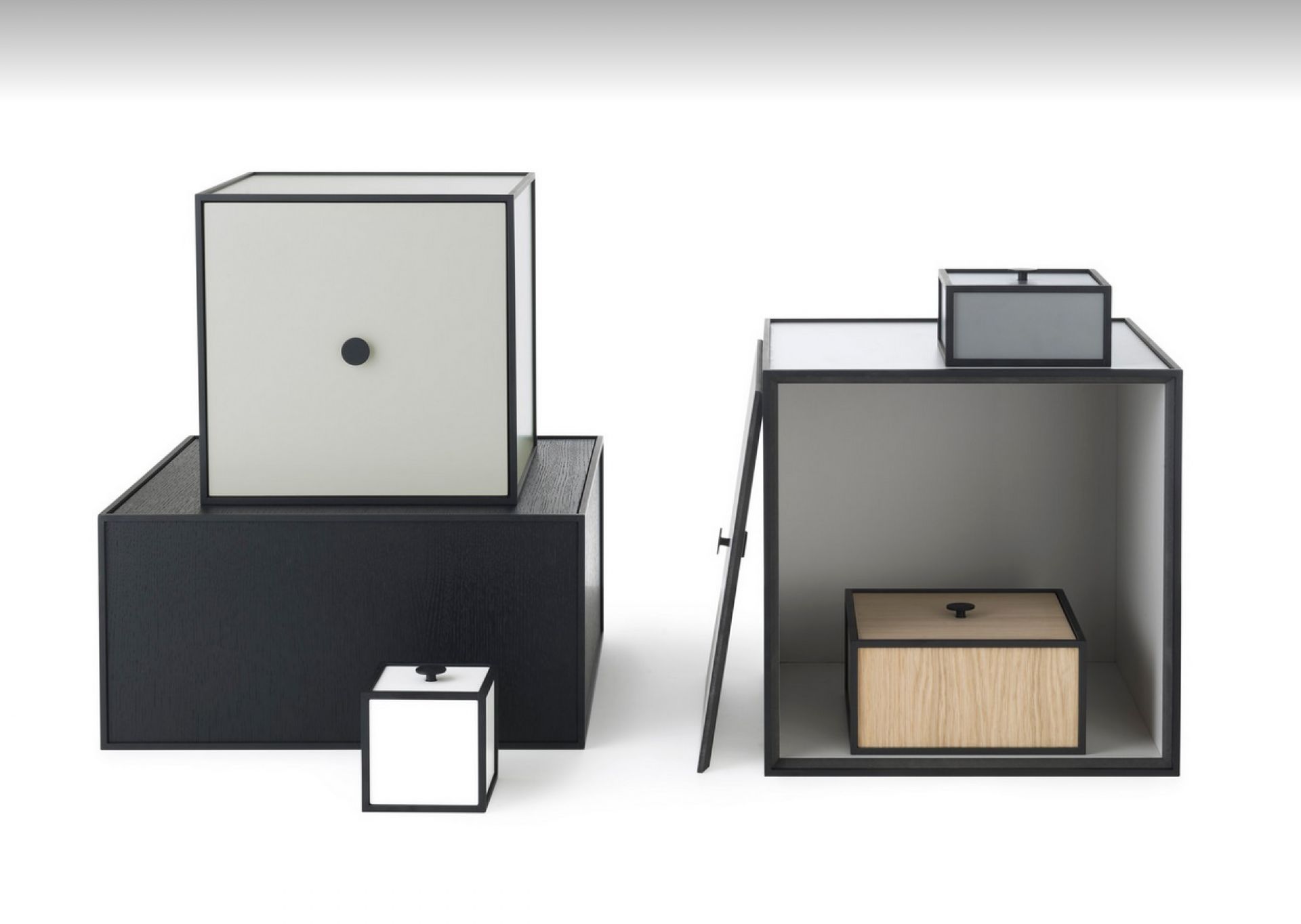 Frame 35 Schrank Element ohne Tür Audo Eiche geräuchert