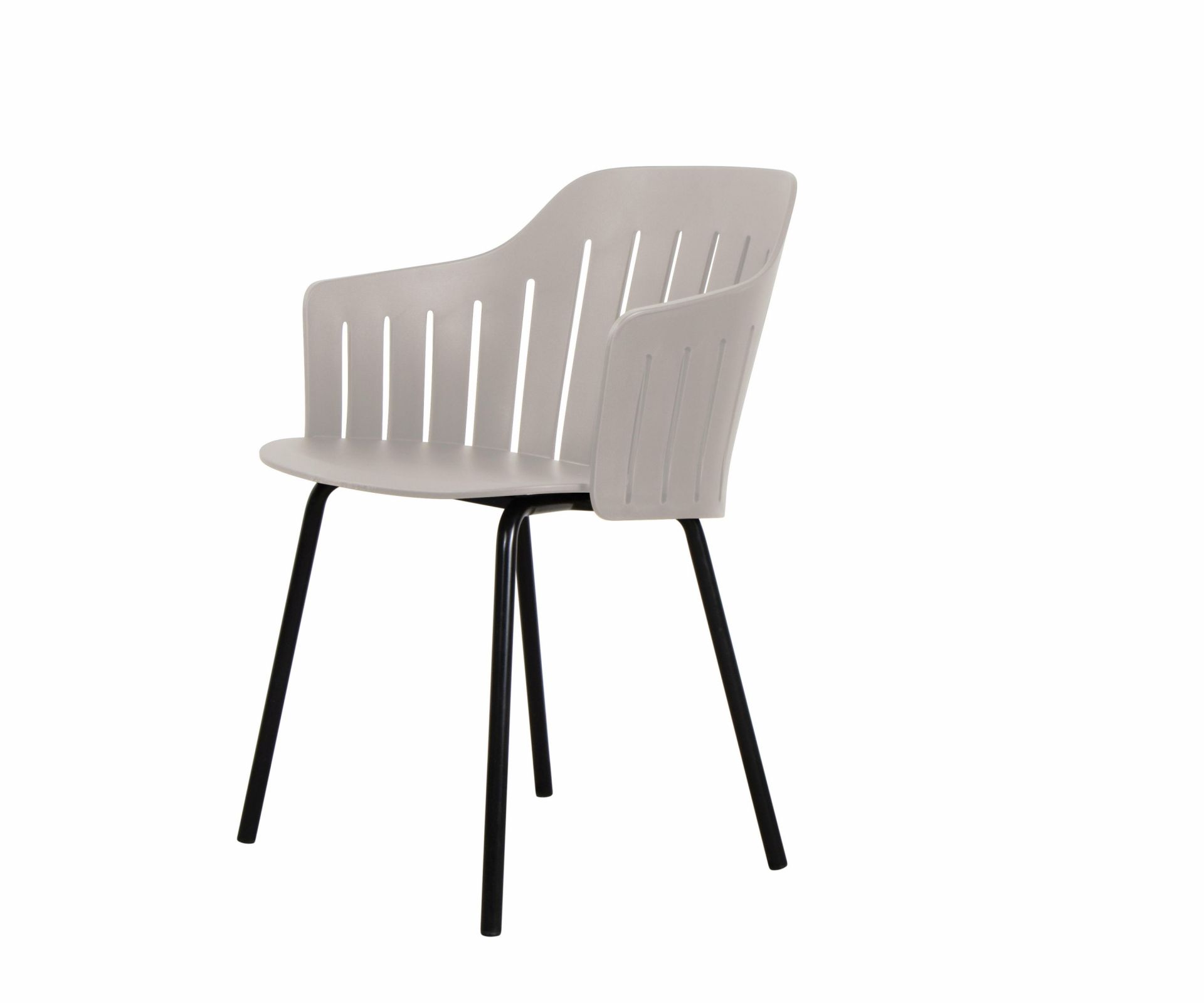 Choice Outdoor Stuhl Stahlgestell 4 Beine Taupe Cane-Line 