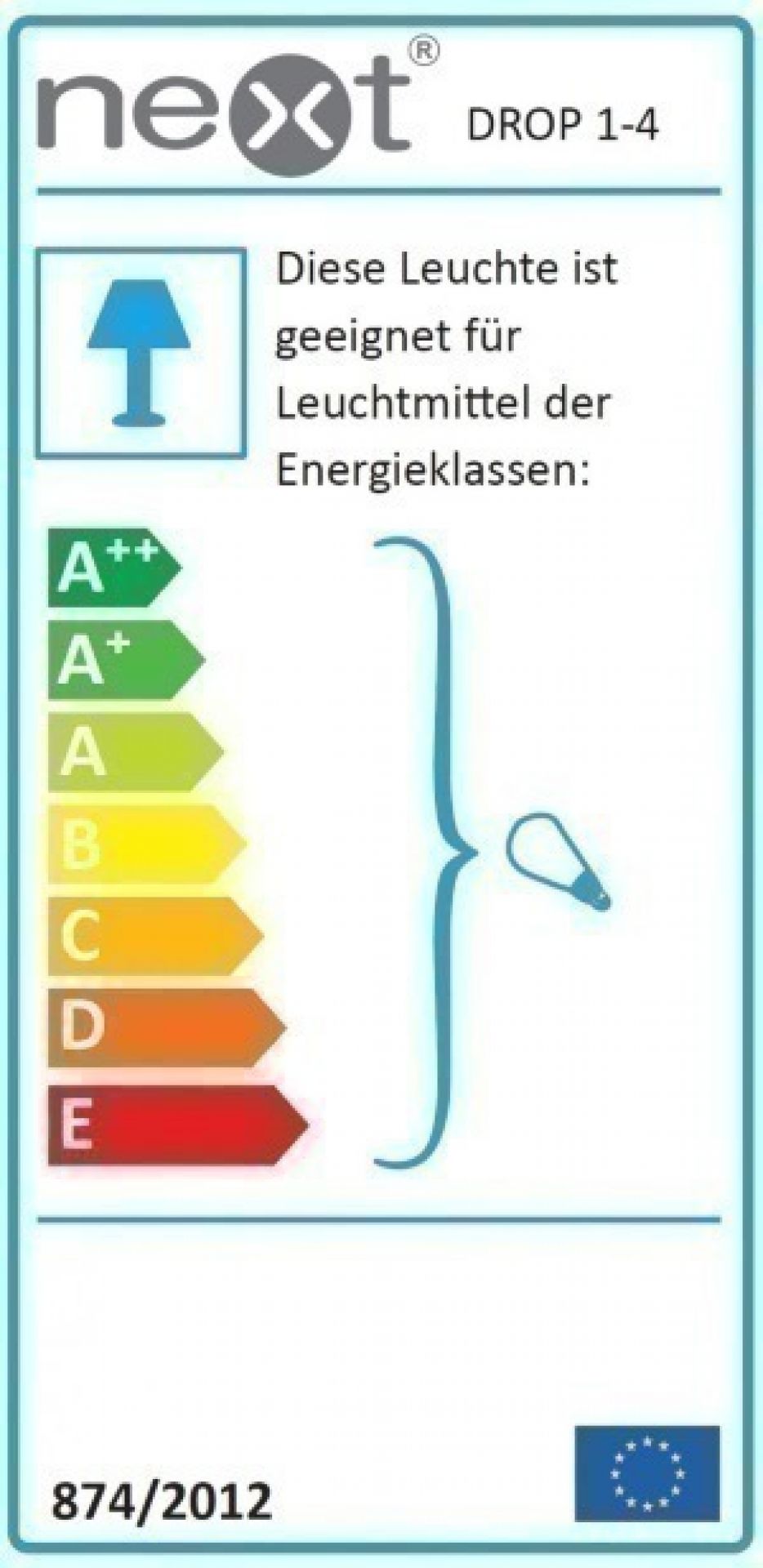 Liquid Light Drop 4L Outdoor Standleuchte Next