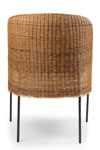 Caribe Natural Dining Chair Stuhl Outdoor ames Rohes Naturmaterial / Schwarz