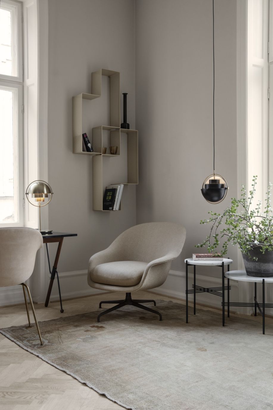 Multi-Lite Pendant lamp Pendelleuchte S Chrom Gubi 