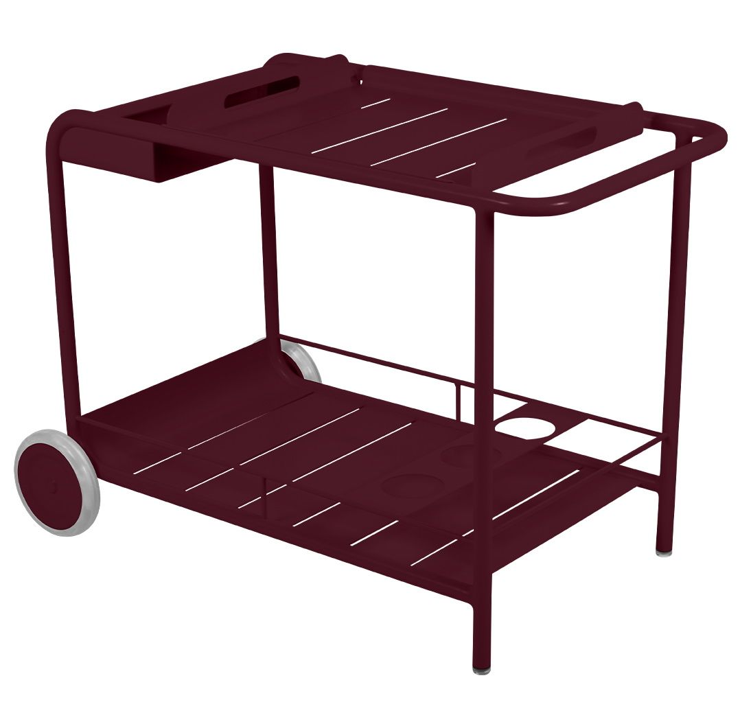 Luxembourg Outdoor Servierwagen Fermob Schwarzkirsche