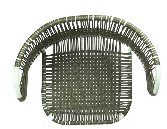 Cielo Stacking Armchair Stapelbarer Armlehnstuhl Outdoor ames  Olive grün - Pastell grün