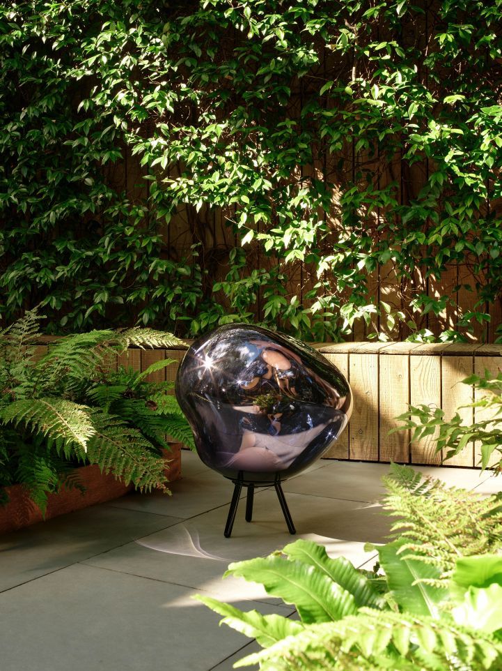 Melt Large LED tragbare Boden-/Hängeleuchte Opal Tom Dixon