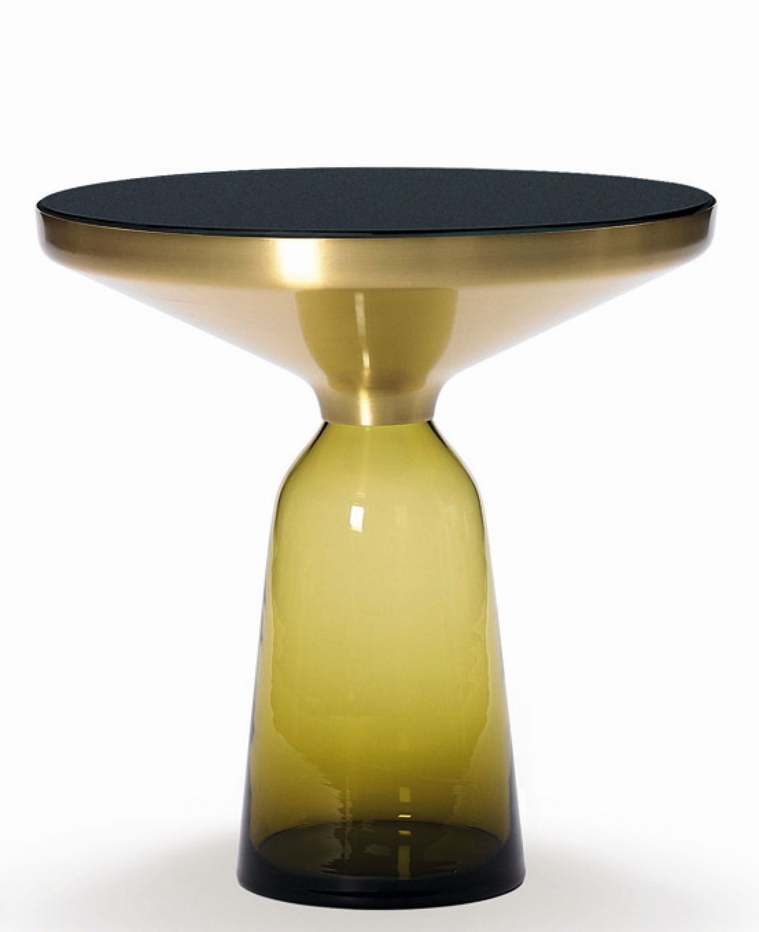 Bell Side Table Beistelltisch Messing ClassiCon Citrin Gelb
