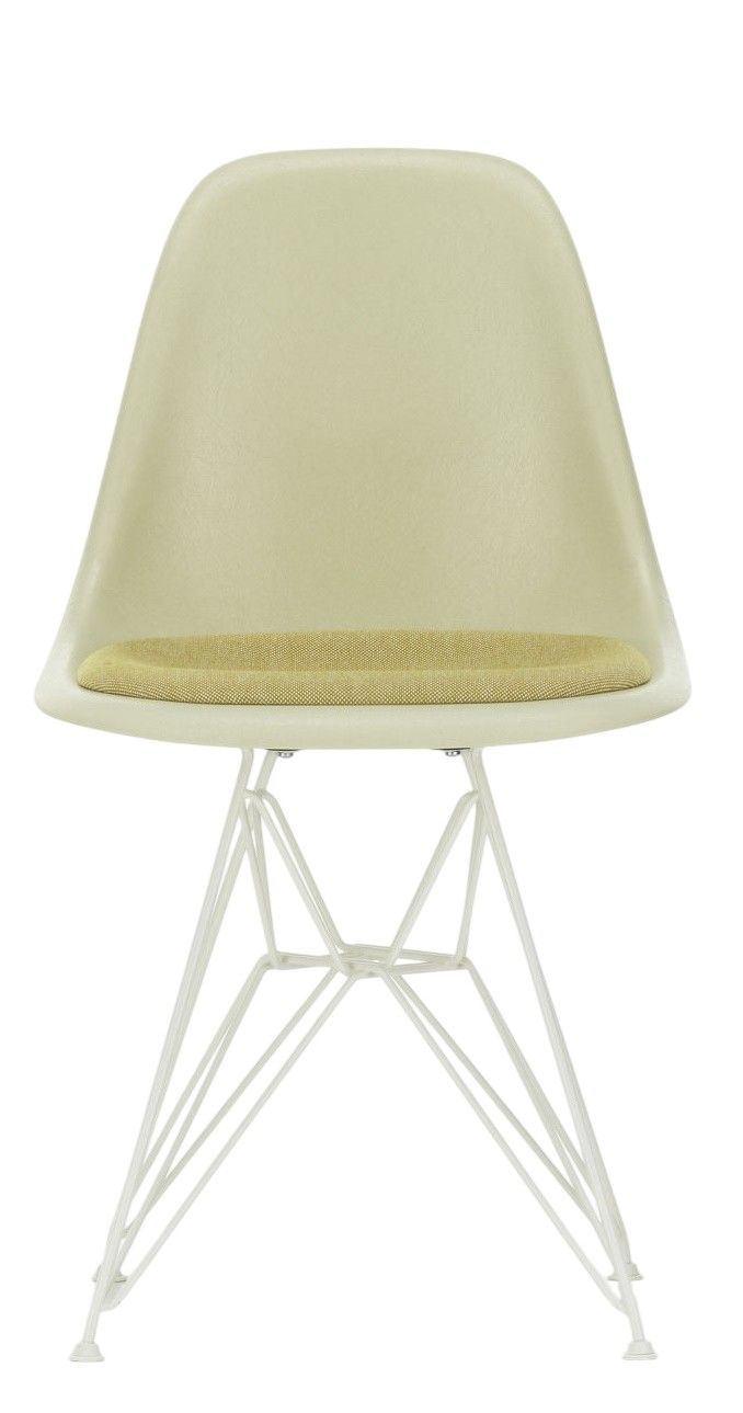 Eames Fiberglass Chair DSR Stuhl mit Sitzpolster Vitra