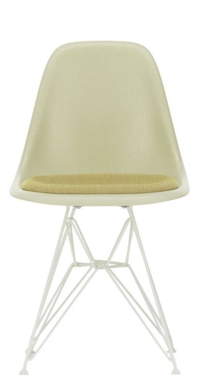 Eames Fiberglass Chair DSR Stuhl mit Sitzpolster Vitra