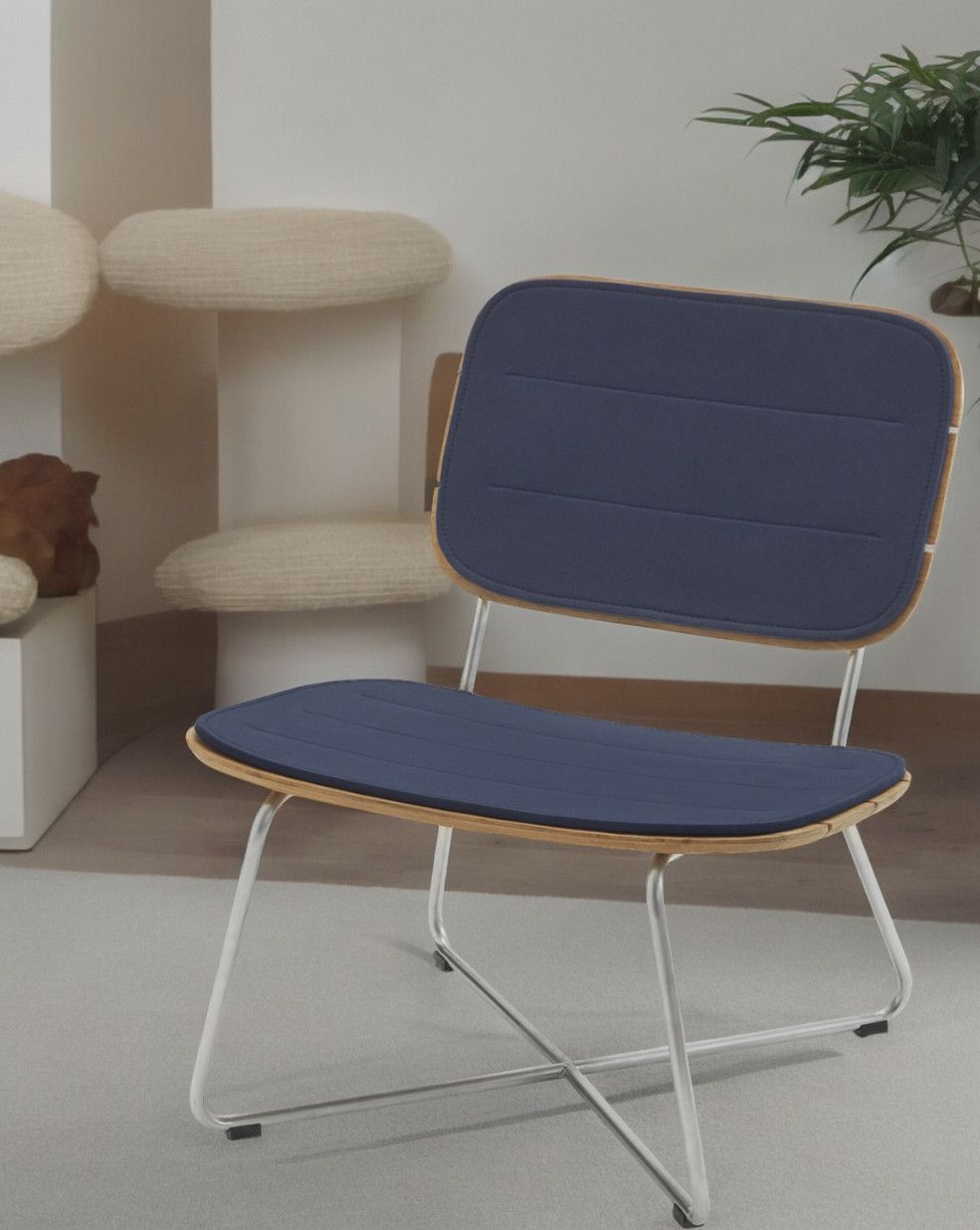 Lilium Lounge Chair Stuhl Sitzkissen Cushion Outdoor Skagerak by Fritz Hansen Weiß