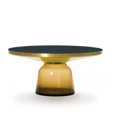 Bell Coffee Table Couchtisch Messing ClassiCon Bernstein-orange