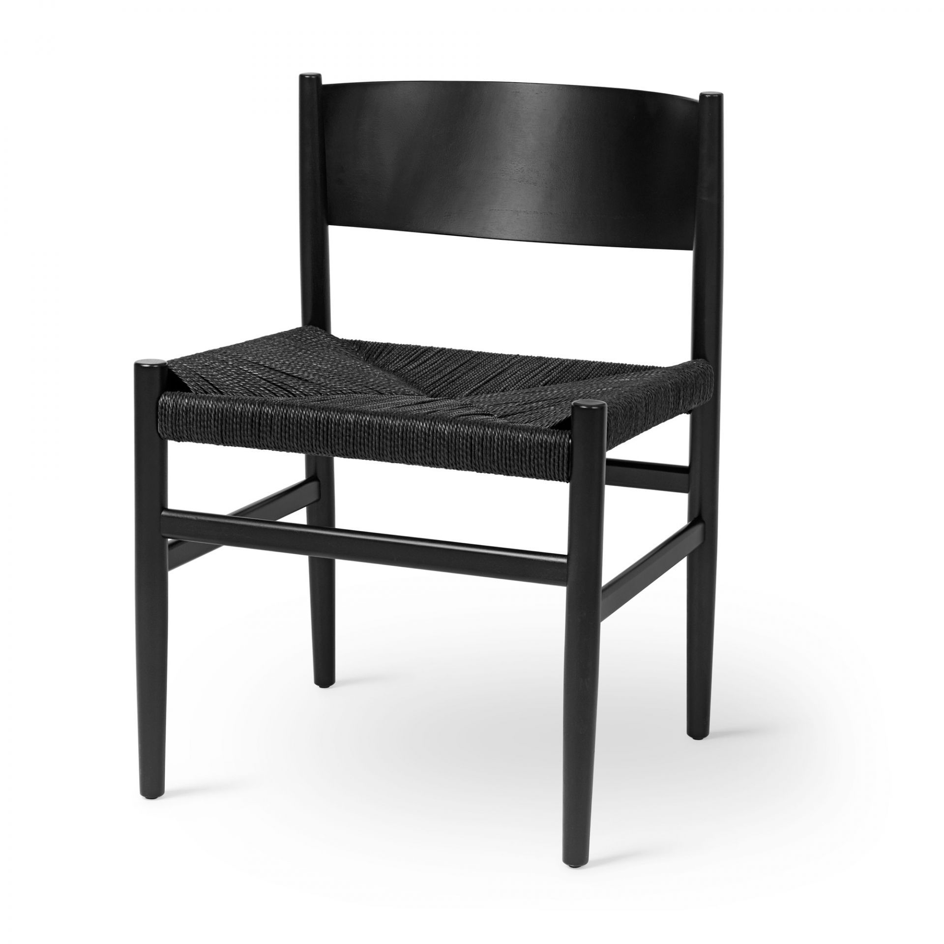 Nestor Chair Stuhl ohne Armlehne Mater Buche schwarz