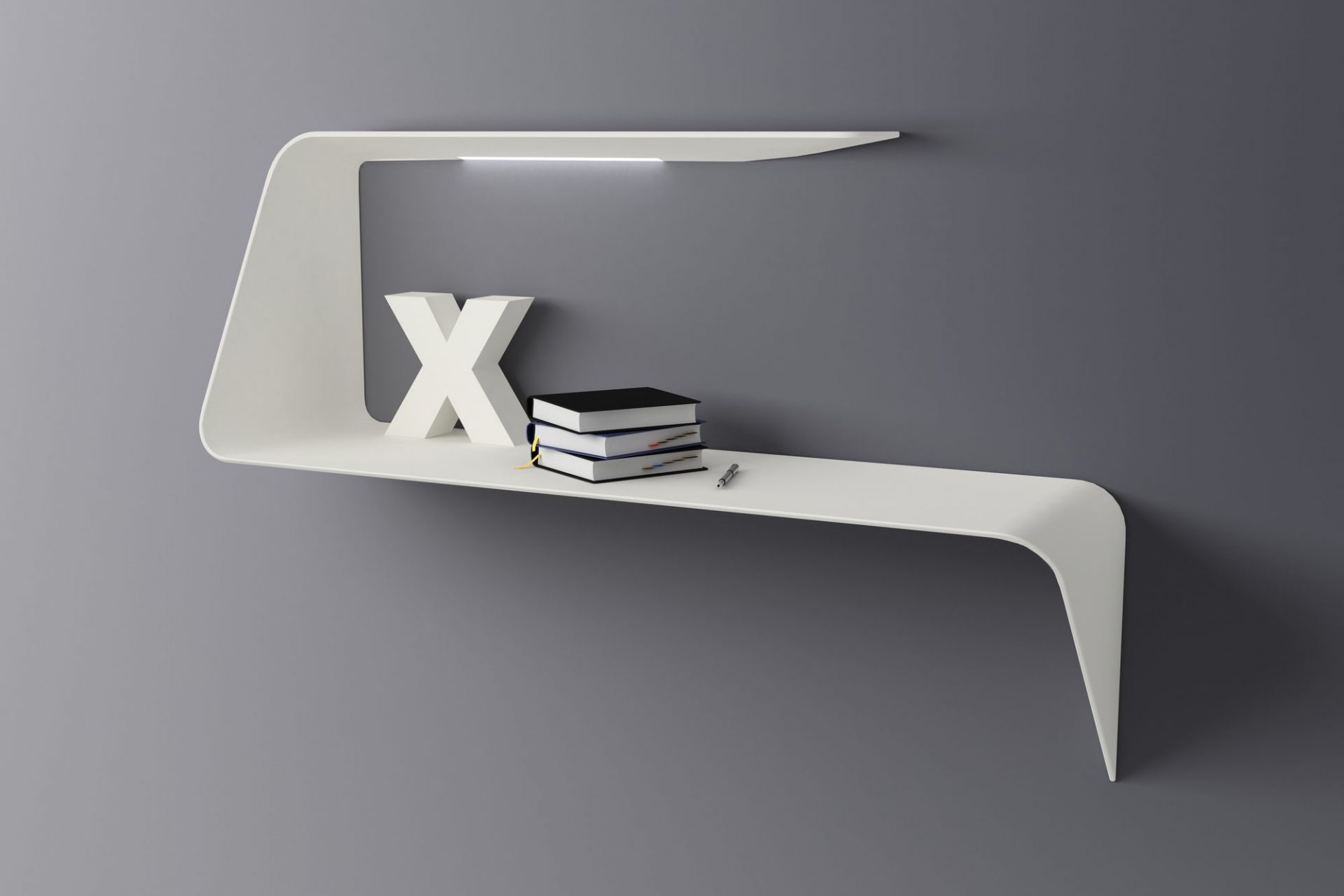Mamba Ablage / Wandsekretär mit LED MDF Italia