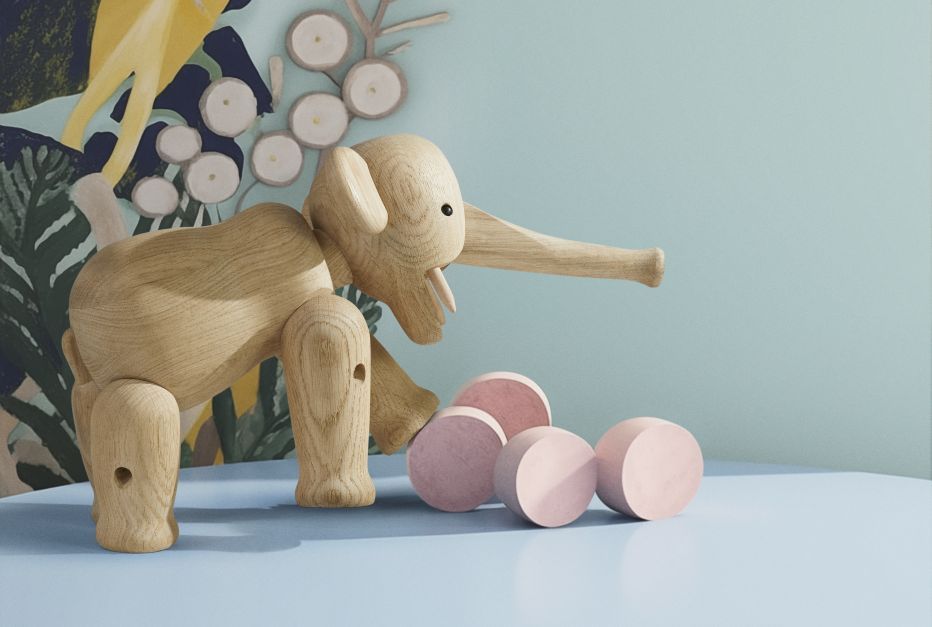 Elefant gross Eiche Kay Bojesen