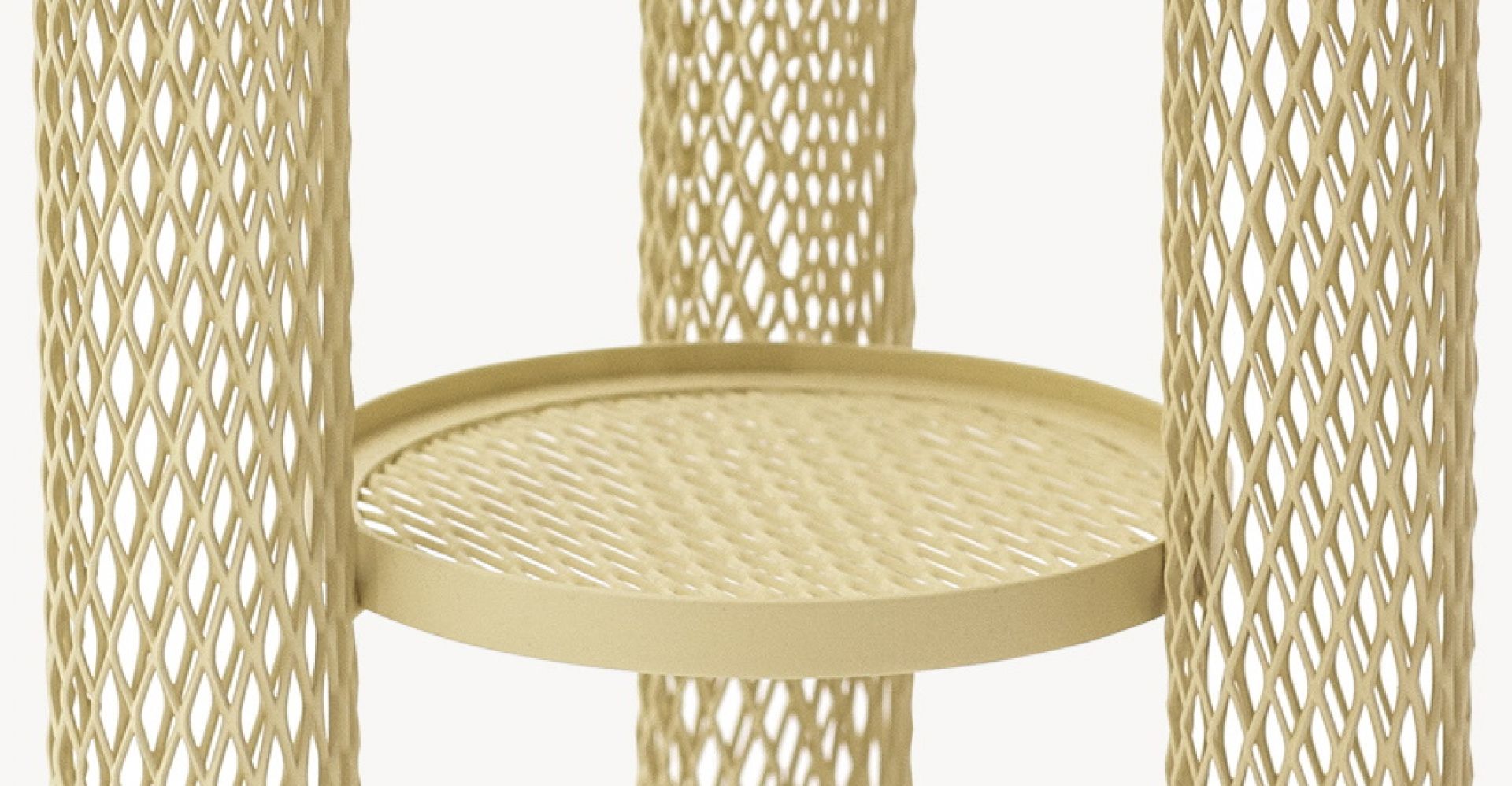Net Beistelltisch klein perlweiß Moroso