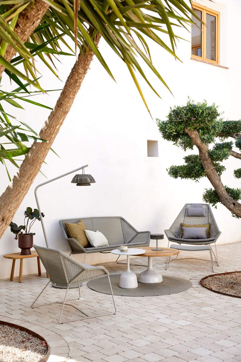 Breeze Outdoor Highbacksessel Cane-Line Taupe