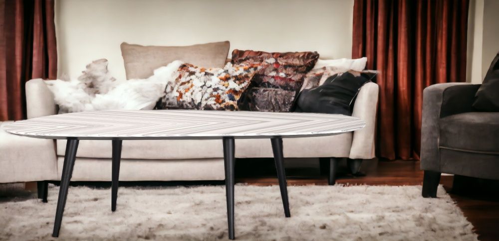2318 Tweed Marble Esstisch B 250 cm Zanotta
