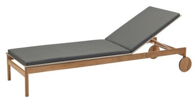 Pelagus Sunbed Sonnenliege Cushion Sitzkissen Skagerak by Fritz Hansen Charcoal