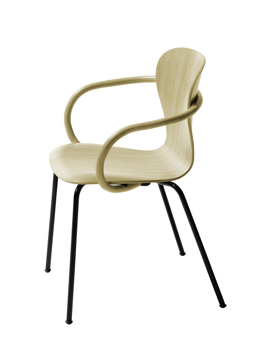 S 220 F Formholzstuhl / Stuhl mit Armlehne Thonet