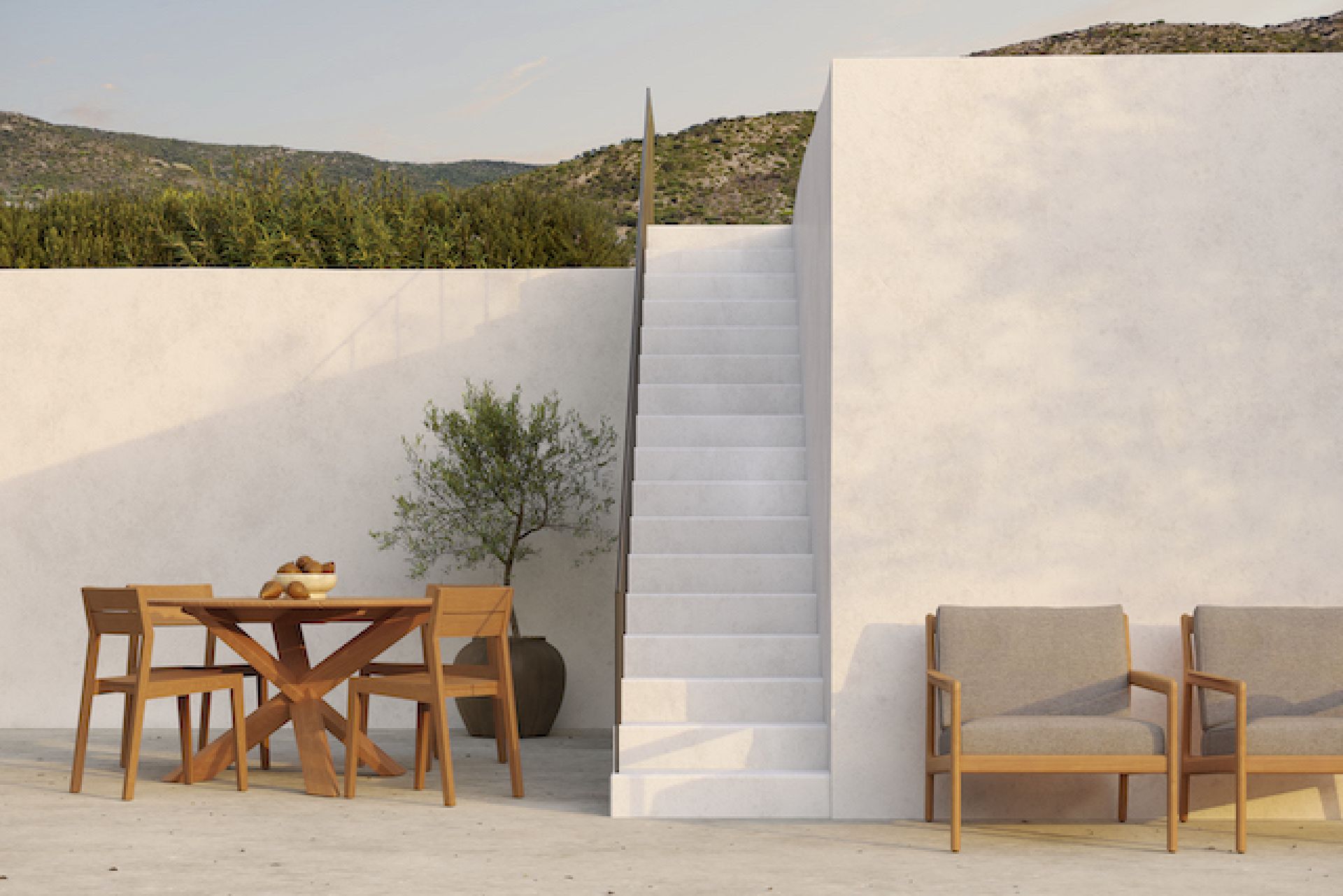 Circle Outdoor Esstisch Teak Ethnicraft