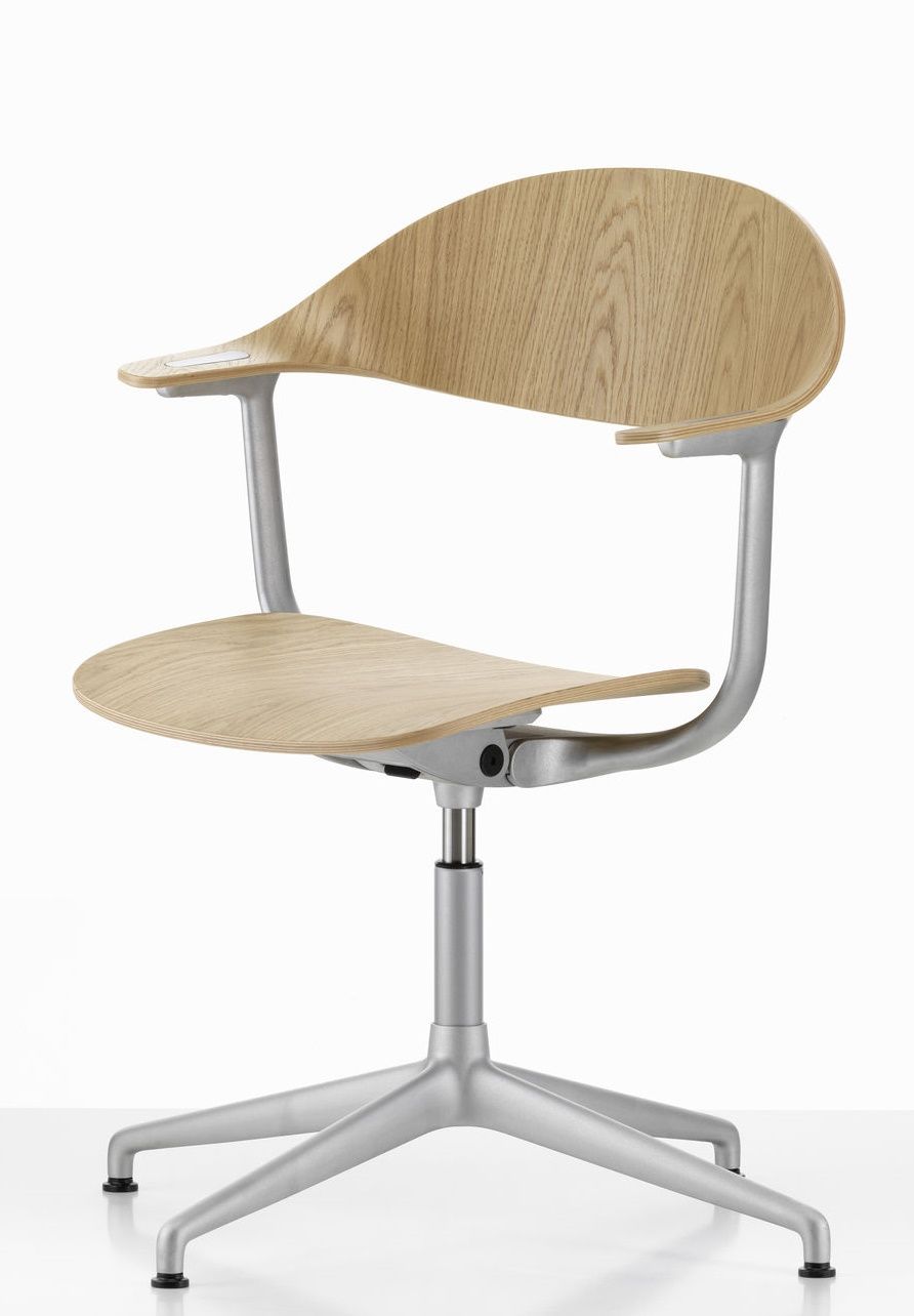 Mynt Rücken und Sitz Plywood Bürodrehstuhl Vitra