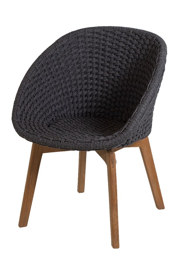 Peacock Outdoor Sessel Rope Cane-Line dunkelgrau