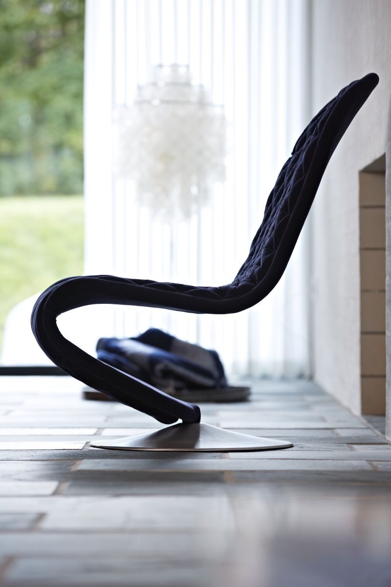 System 1-2-3 Lounge Deluxe Runder Fuß Sessel Verpan