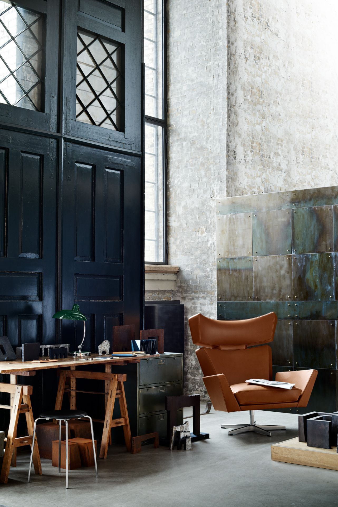 6631 T Luxus Tischleuchte KAISER idell Fritz Hansen weiß