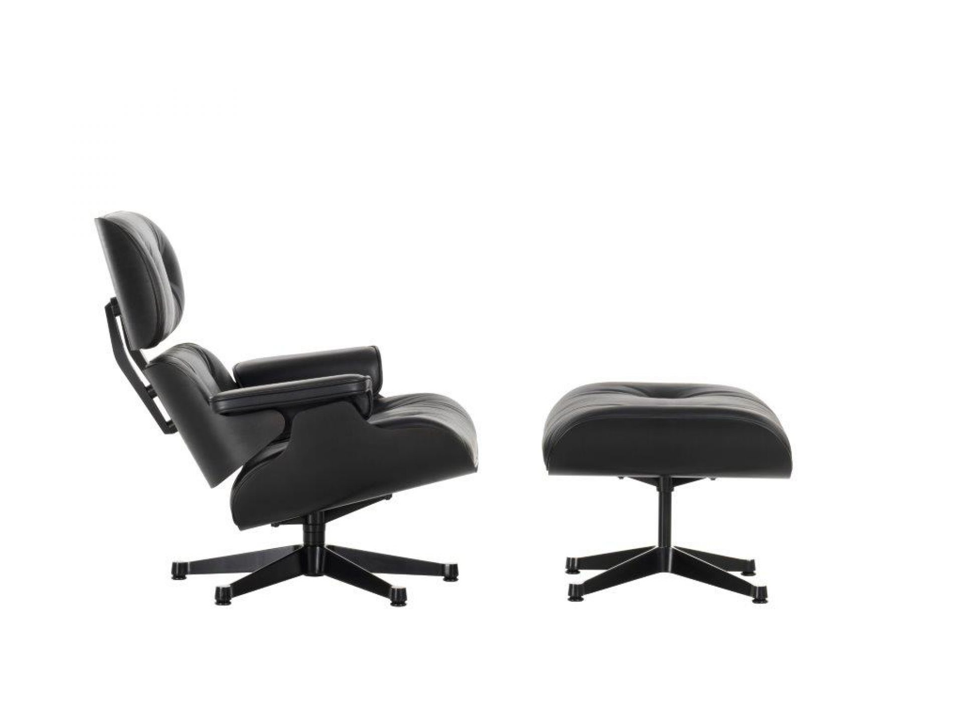 Eames Lounge Chair & Ottoman SCHWARZ Vitra