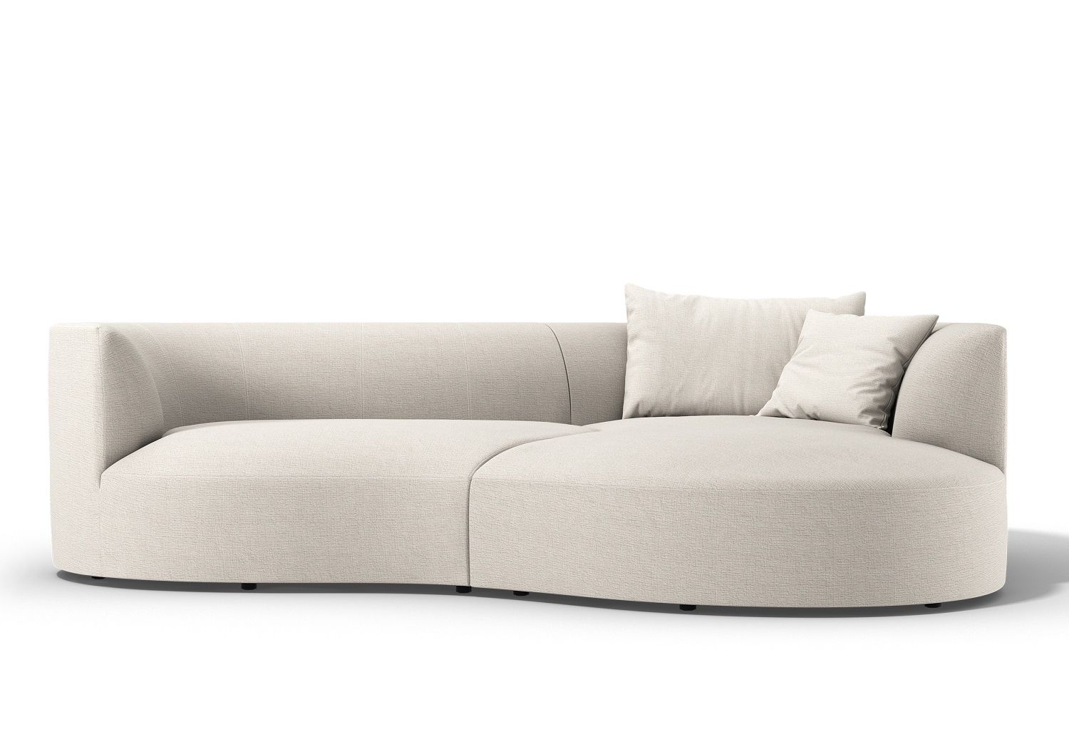 Siwa Sofa groß mit Liege Cor