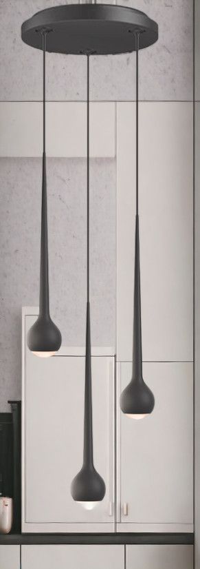 Falling Sun Water Pendelleuchte Grau
