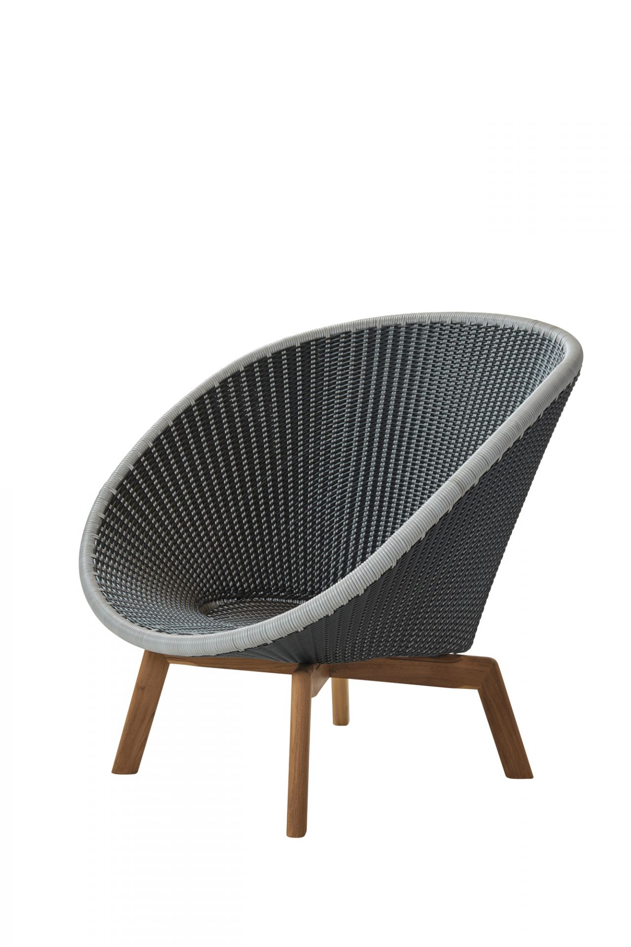 Peacock Outdoor Loungesessel Faser Cane-Line grau
