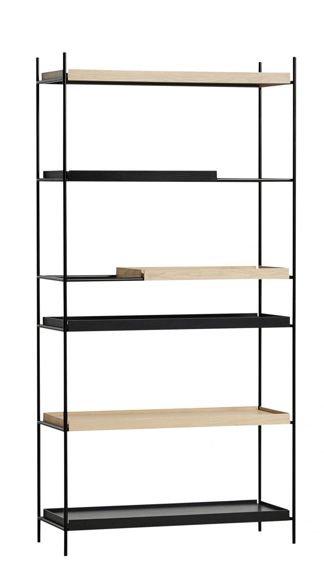 Tray Regal Hoch Woud Eiche / Eiche schwarz